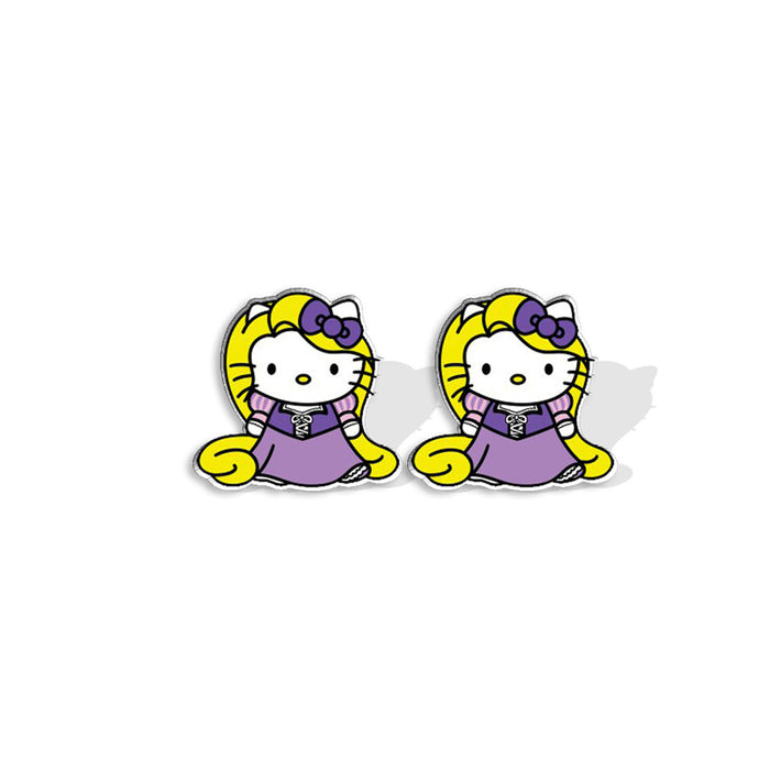 Wholesale Cartoon Princess Series Acrylic Earrings JDC-ES-XiangL060