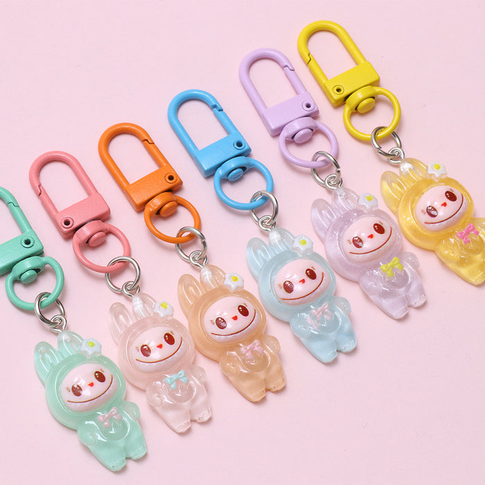 Wholesale Luminous cartoon cloth key chain cute doll pendant key chain