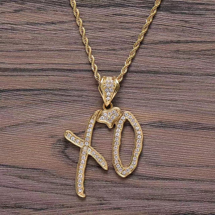 Wholesale Fashion necklace temperament simple letter necklace hot sale