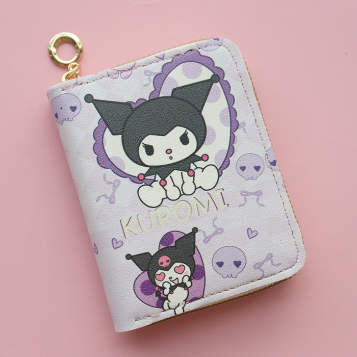 Wholesale New Style Cartoon Cute Short Zipper Wallet Female Student Wallet Card Holder Small Fresh Coin Purse JDC-WT-QT001