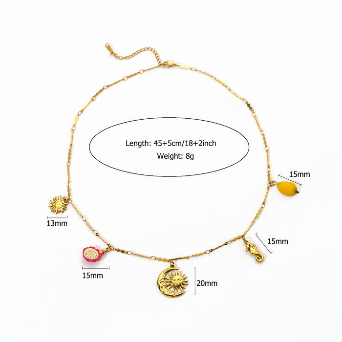 Wholesale Stainless steel necklace with pendant, personalized casual accessories wholesale