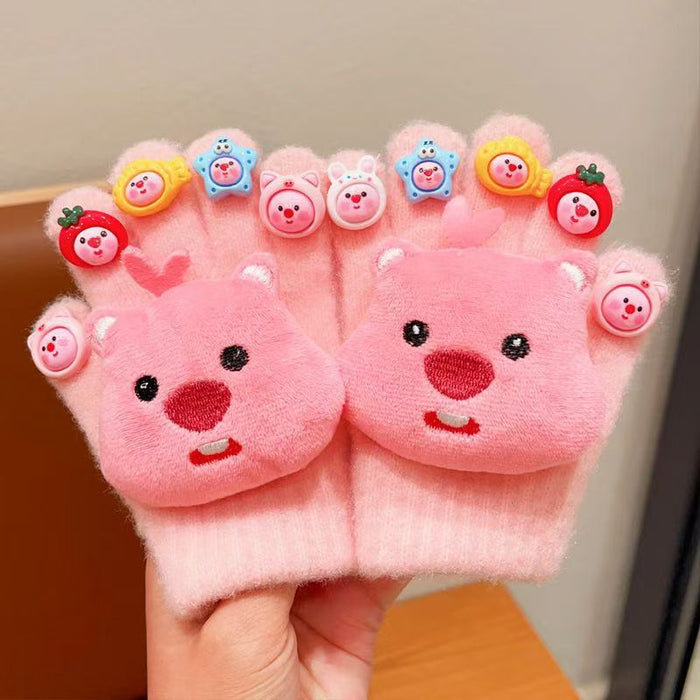 Wholesale Children' s winter  warm and cute gloves