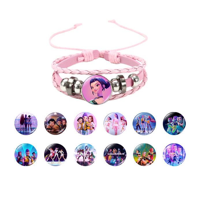 Wholesale K-POP Multi-layered Woven Beaded Bracelet