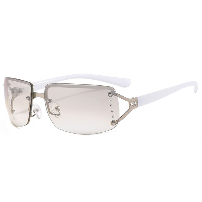 Wholesale frameless Diamond Sunglasses female