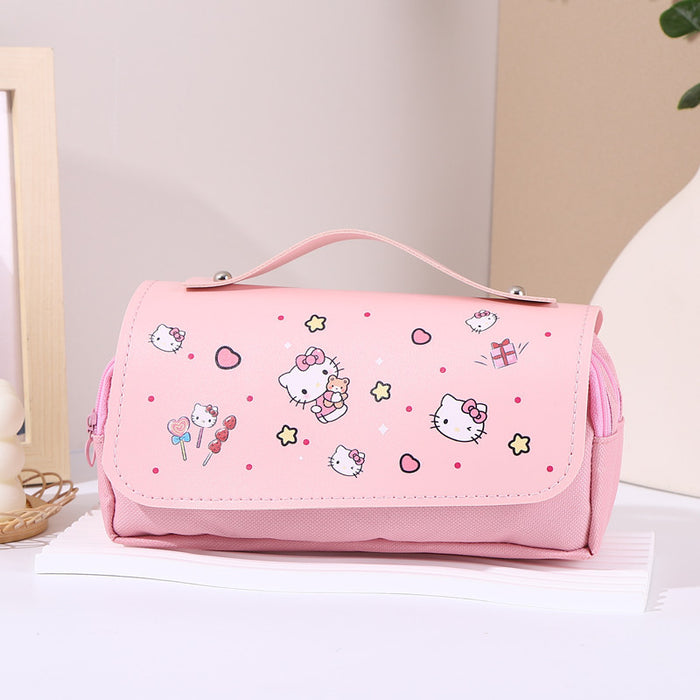 Wholesale Large Capacity Stationery Student Double-Layer Pencil Bags