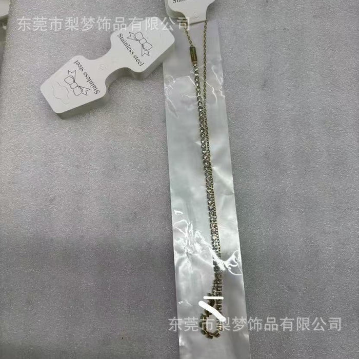 Wholesale New temperament, compact necklace, light luxury, classic letter bracelet, same style, versatile accessories