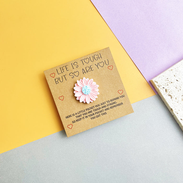 Wholesale English plant sunflower pocket Decorations hug card