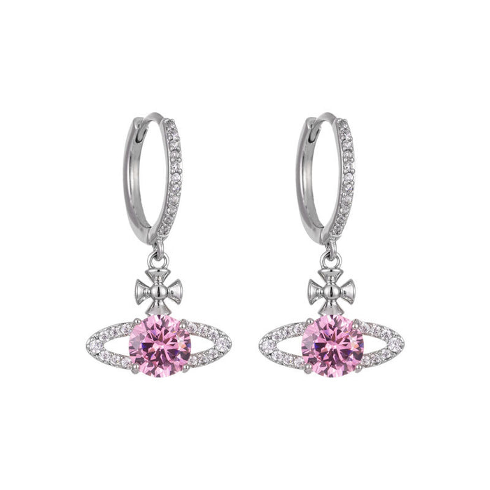 Wholesale Earrings are niche, light luxury, high-end, and slightly inlaid with zircon earrings and earrings