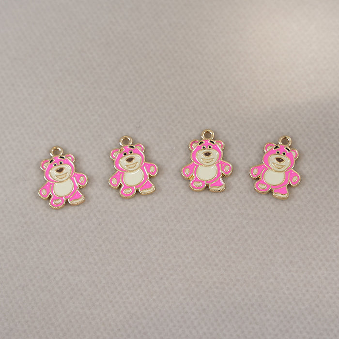 Wholesale Cute cartoon-style DIY alloy charms in various colors.