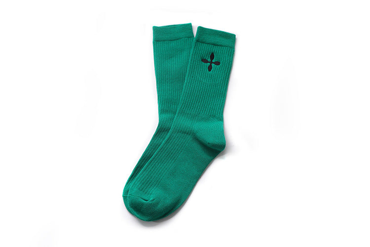 Wholesale Socks Embroidered Cross Skateboarding Socks Mid tube Sports Socks Trendy Neutral