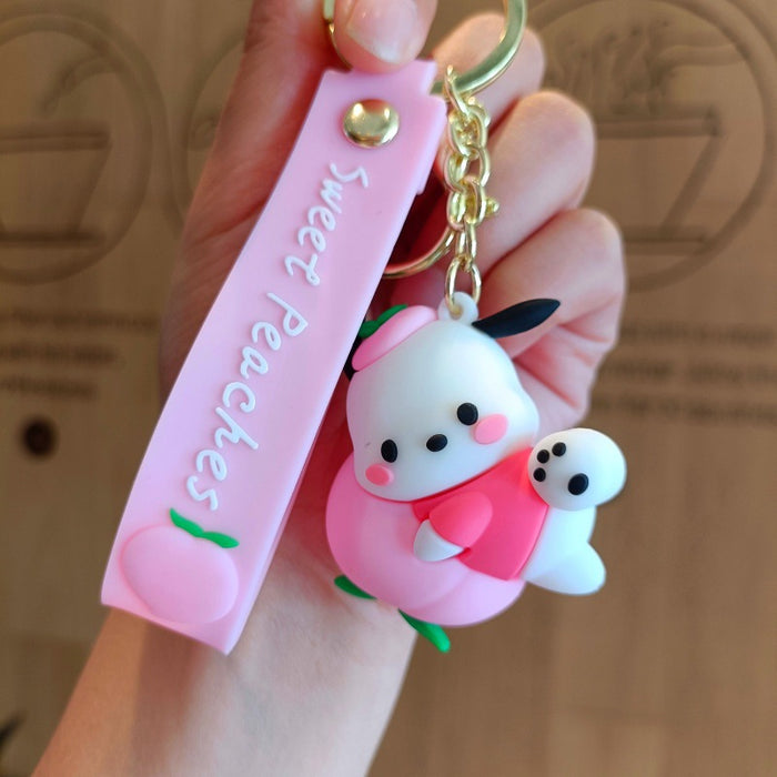 Wholesale Cute 3D Doll Silicone Keychain JDC-KC-MingT134