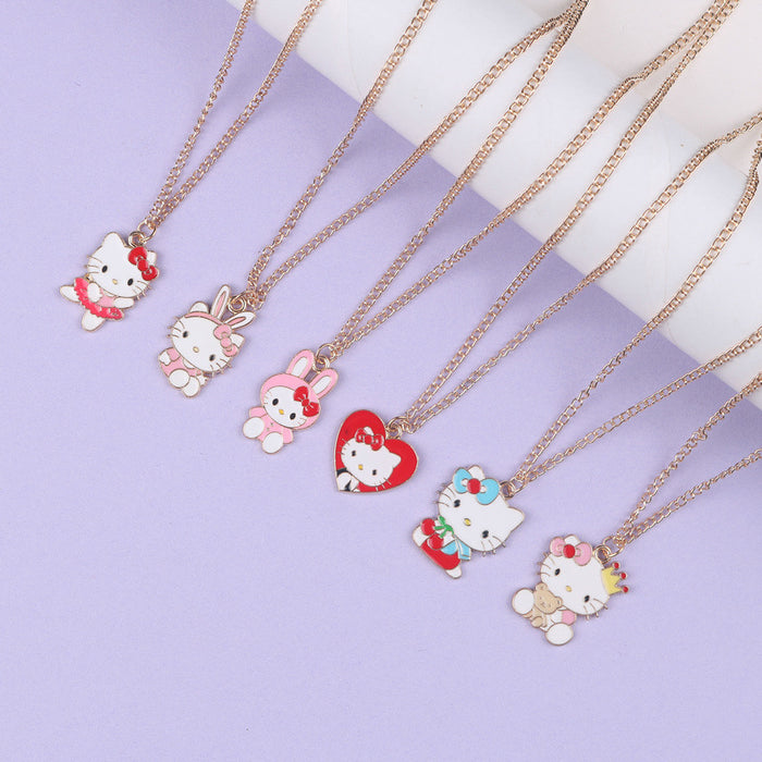 Wholesale Children Cartoon Alloy Pendant Necklace JDC-NE-FuYu008