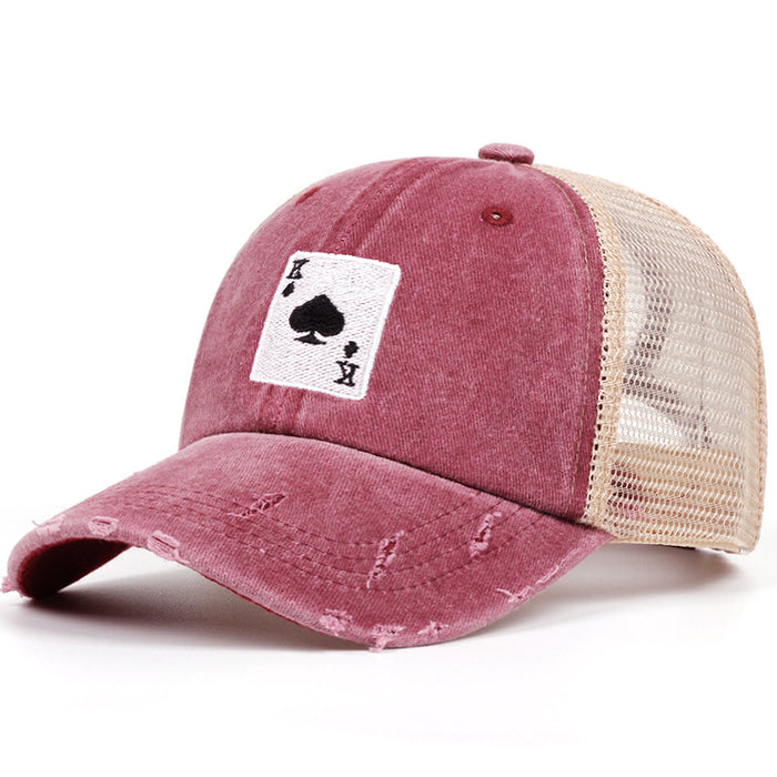Wholesale Card Pattern Hat Baseball Cap