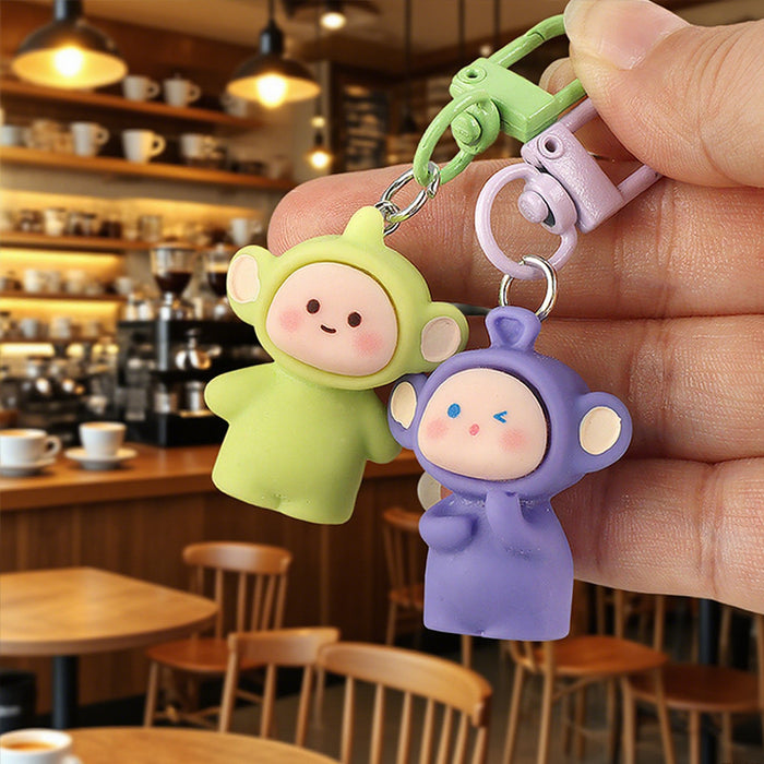Wholesale Cute phone charm 3D resin keychain