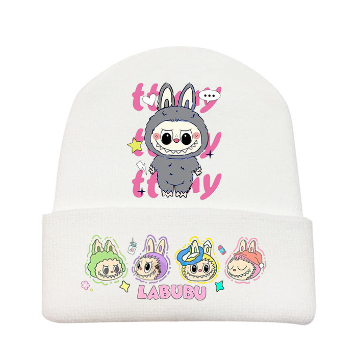 Wholesale   knitted hat autumn and winter new wool hat adult outdoor warm hat cross-border cartoon cold hat