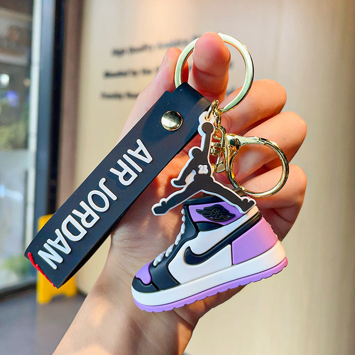 Wholesale Cartoon 3D Basketball Shoes Silicone Doll Keychain JDC-KC-MZL002