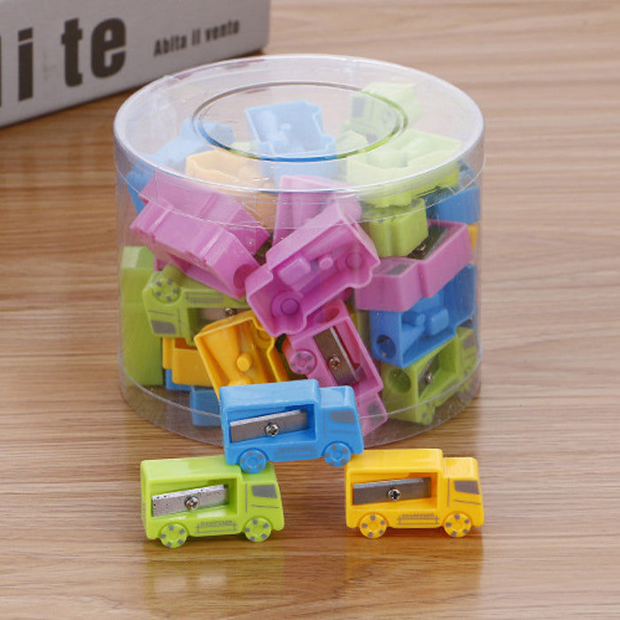 Wholesale Plastic Candy Color Small Pencil Sharpener JDC-PS-Liuj001