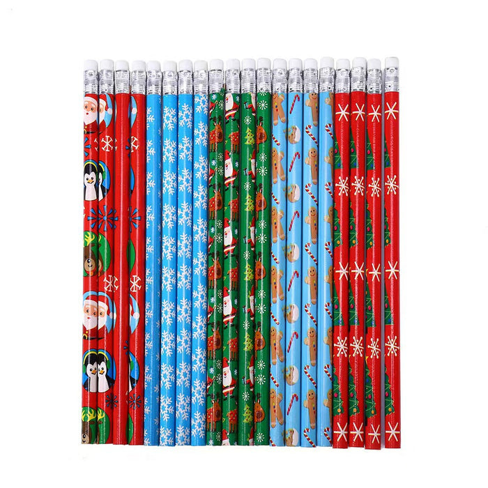 Wholesale Christmas pencil set with eraser