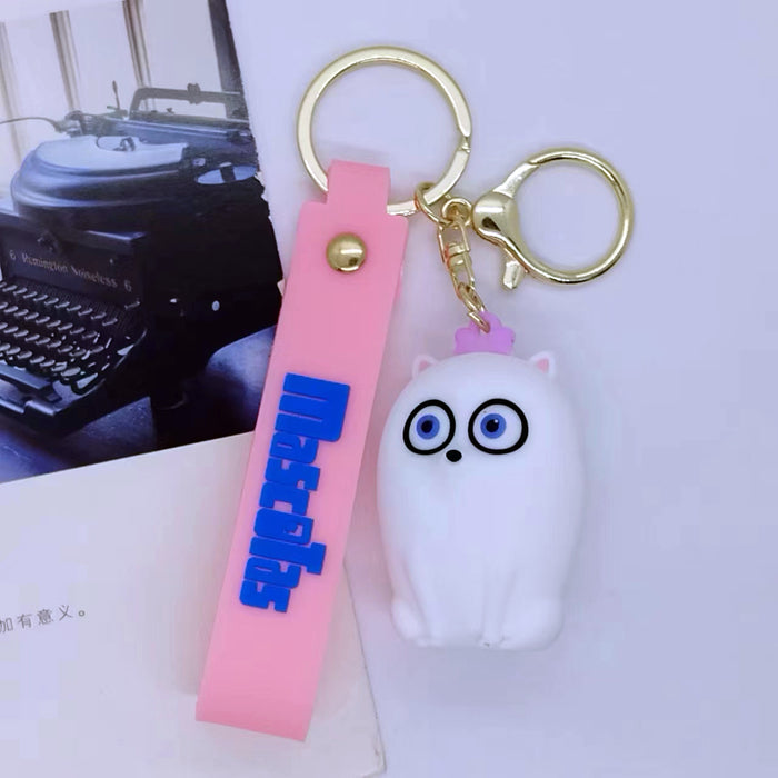 Wholesale Creative cartoon puppy keychain pendant bag car keychain accessories gift