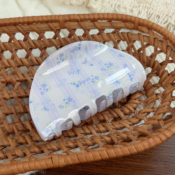 Wholesale PVC Plaid Claw Hair Clip - Retro Fashion Accessory