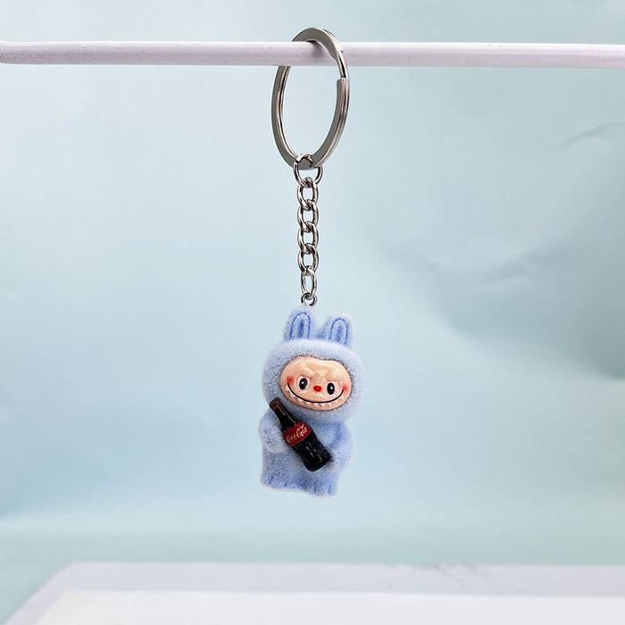 Wholesale Plush Coke Bottle Keychain Pendant Accessories Car Desktop Small Ornament