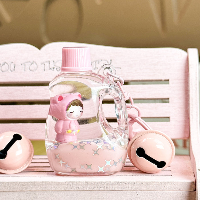 Wholesale Bear keychain student backpack pendant ornament milk pink doll cute