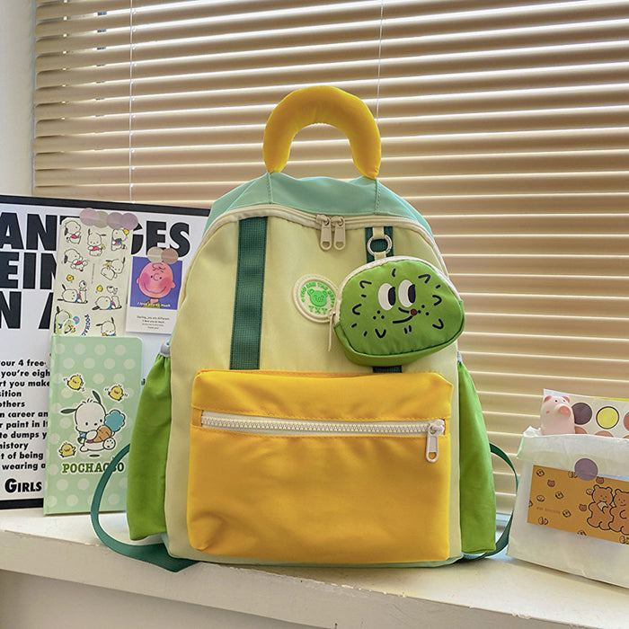 Wholesale Schoolbag Boys and Girls Small Backpack Children Color Schoolbag