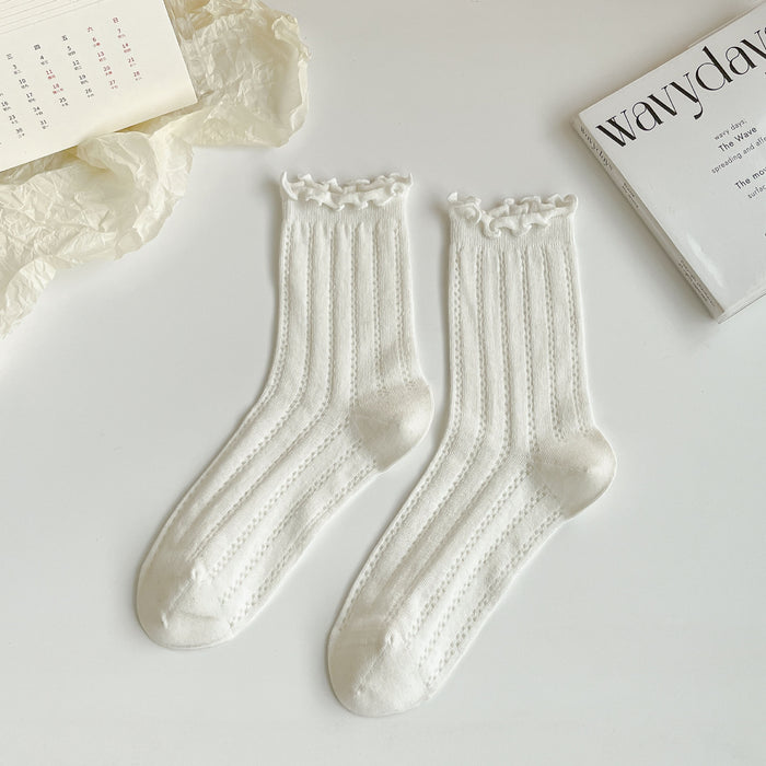 Wholesale Breathable and sweat absorbing socks with hollowed out middle tube socks and boneless pile socks
