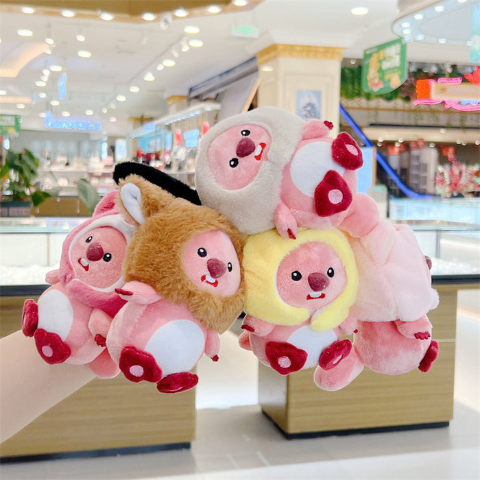 Wholesale  Cute Beaver Pendant Plush Toy Doll  Bag Pendant Keychain