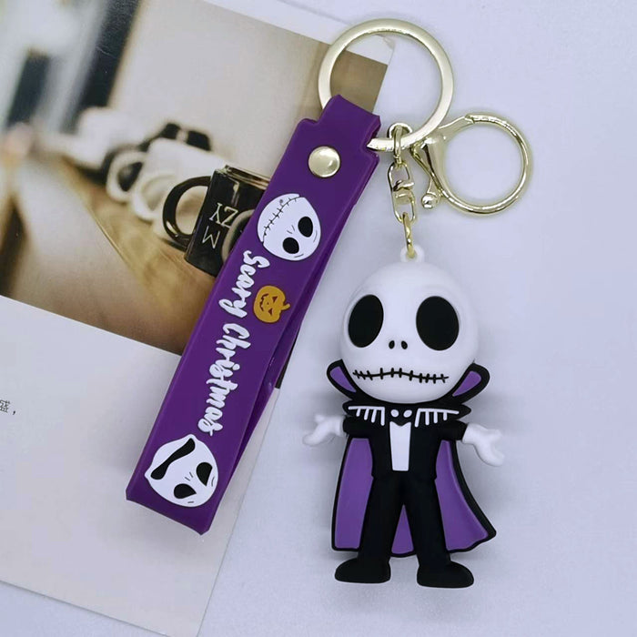 Wholesale Cartoon Christmas Horror Night Doll Keychain Pendant Bag Car Key Chain Accessories Gift