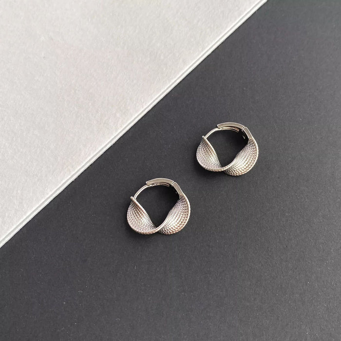 Wholesale Plain ring earrings, light luxury, high-end feel, fashionable earrings with earrings