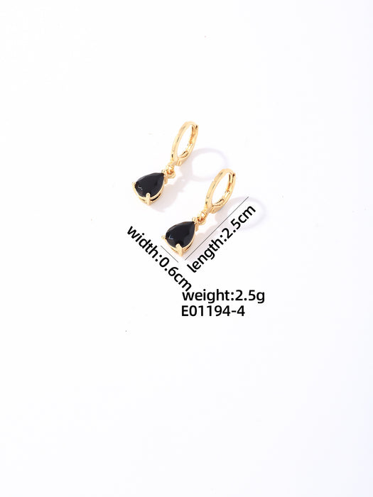Wholesale Zirconia inlaid exquisite earrings and accessories, new versatile and niche high-end earrings and accessories wholesale