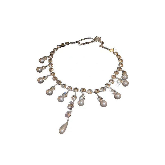 Wholesale Pearl necklace collarbone chain