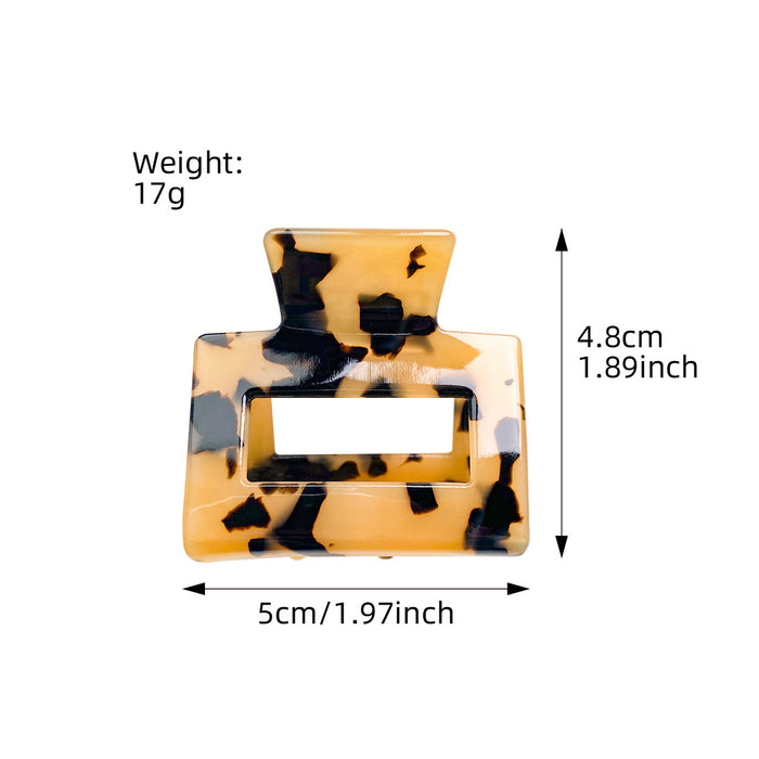 Wholesale Handmade Acetate Medium Hair Claw Square Design for Women Everyday Styling
