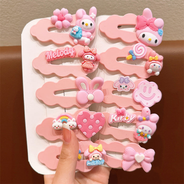 Wholesale Cartoon Children's Soft Glue Hair Clip Set JDC-HC-Jiangx001