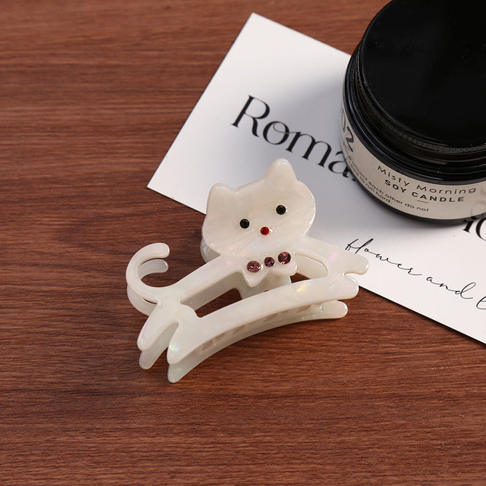 Wholesale Cute Cat Acetic Acid Personalized Hair Clips