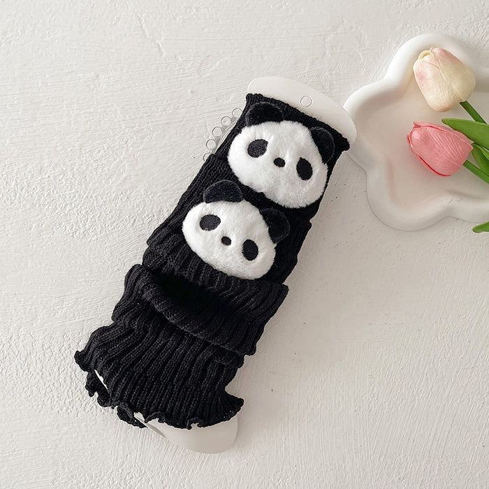 Wholesale Socks Autumn and Winter Cute Cartoon Animal Doll Knitted Warm Lace Pile Socks Baby Girl' s Trendy Leg Cover