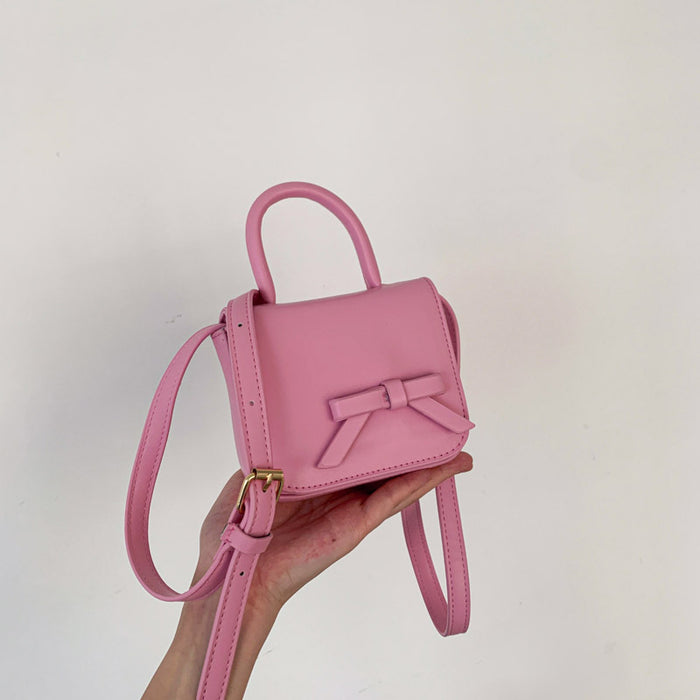 Wholesale New creative bow contrasting mini small square bag crossbody bag