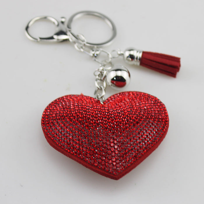 Wholesale Heart Shaped Rhinestone Keychain Fashion Accessory For Gift Boutique Resale