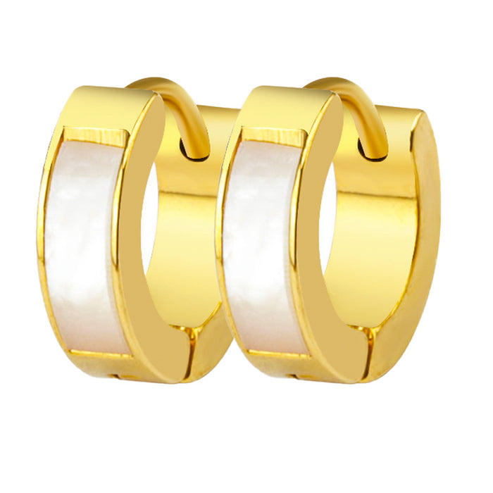 Wholesale Stainless steel earrings with fashionable and creative ear buckles and titanium steel earrings