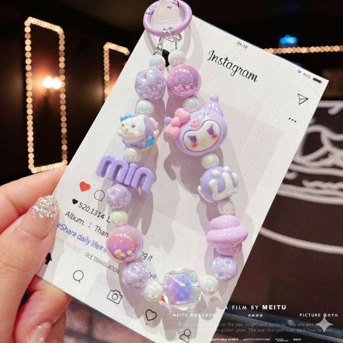 Wholesale Acrylic Cartoon Beaded Keychain