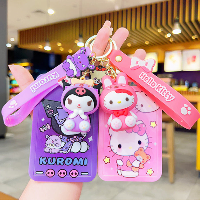 Wholesale Student Campus Meal Card Bus Card Access Card Protective Cover ID Card Cartoon Keychain Pendant Small Gift JDC-KC-YD090