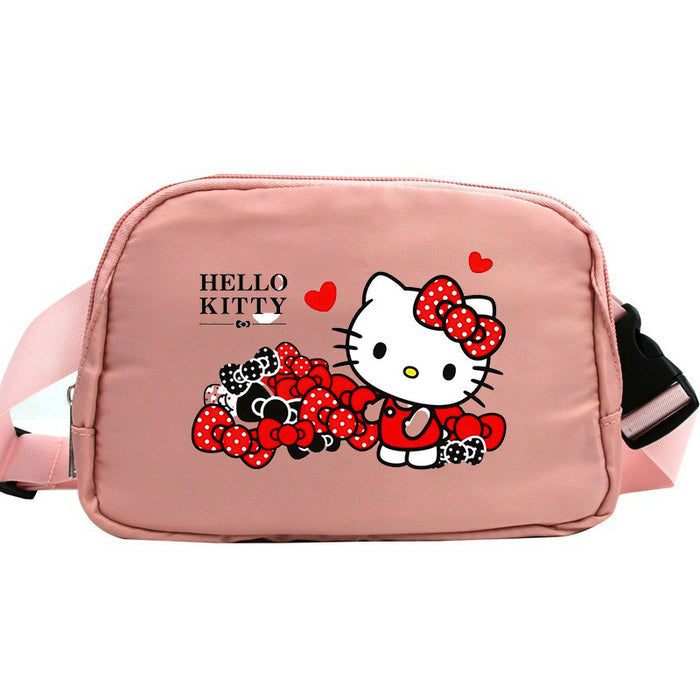 Wholesale Cat Cartoon Waterproof Sports Chest Bag  Versatile Crossbody Bag for Running with Phone Shoulder Bags