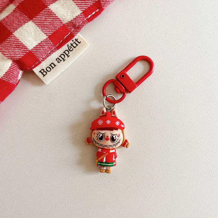 Wholesale Cute Christmas keychain pendant cartoon student backpack pendant accessories Christmas gift