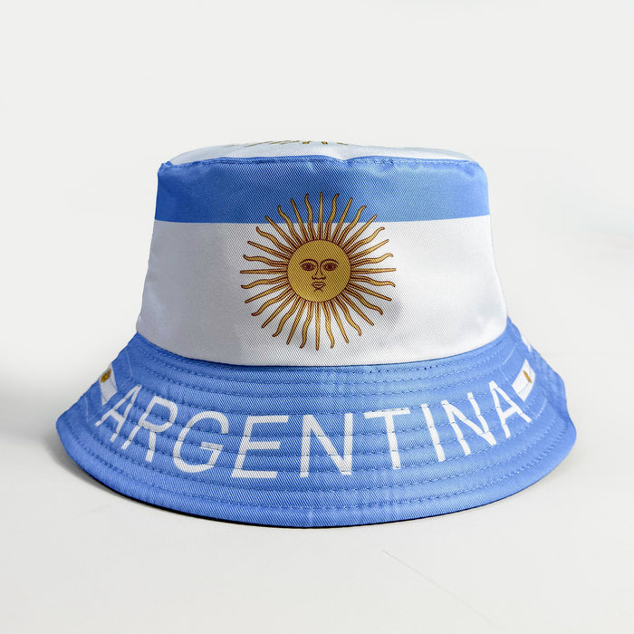 Wholesale World Cup Fisherman Hat Sun Hat Fan Supplies Reversible Bucket Hat