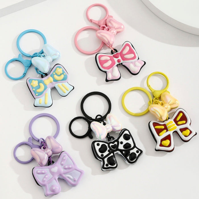 Wholesale Candy-Colored Bow Keychain