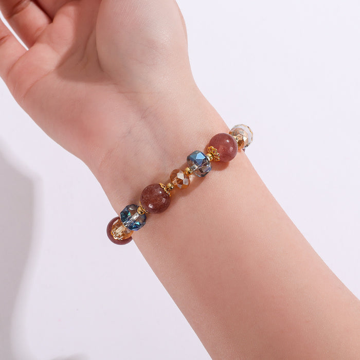 Wholesale Colorful flower bracelet, fashionable and versatile, natural