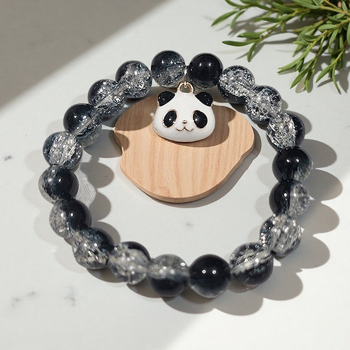 Wholesale Colorful glass bead bracelet with niche design, versatile crystal bracelet, colorful accessories