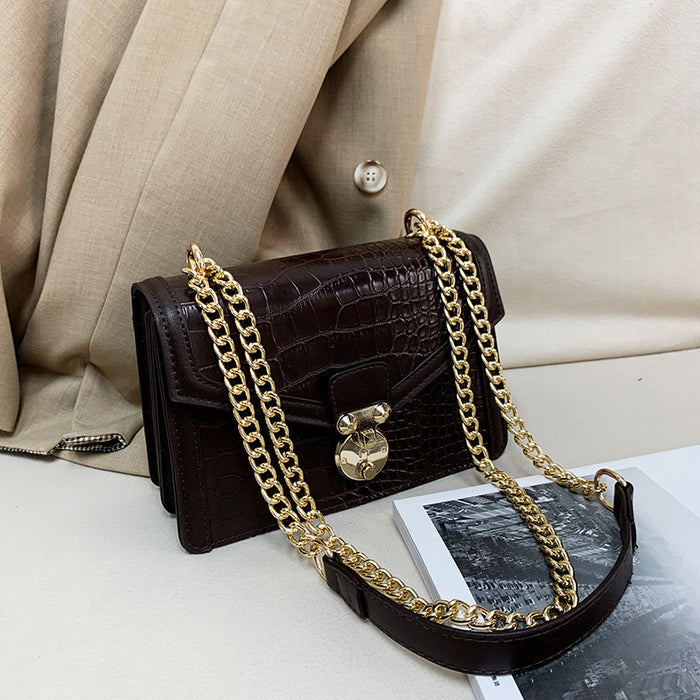Wholesale Vintage Fashion Crocodile Pattern Shoulder Bag JDC-SD-Yuanai007