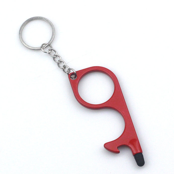 Wholesale Multifunctional Portable Electroplating Door Opener Keychain JDC-KC-ZY051